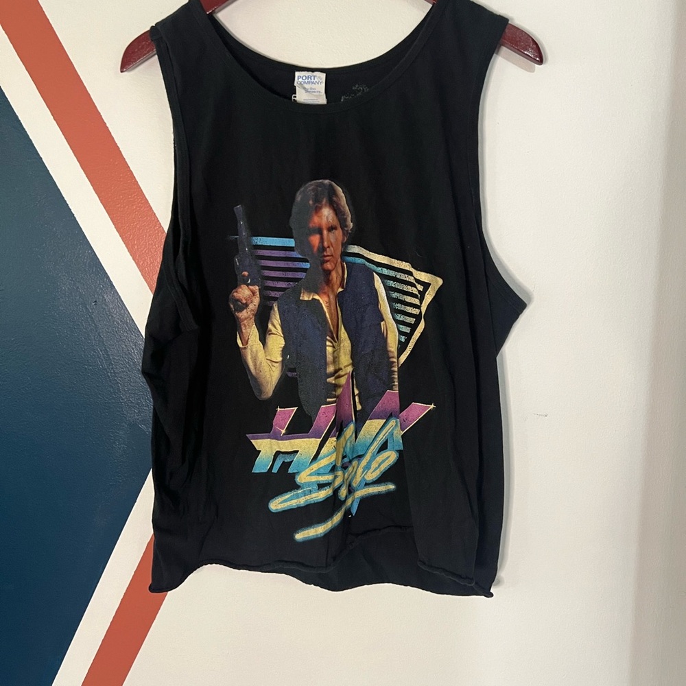 Star Wars Vintage Black Logo Crewneck Tee